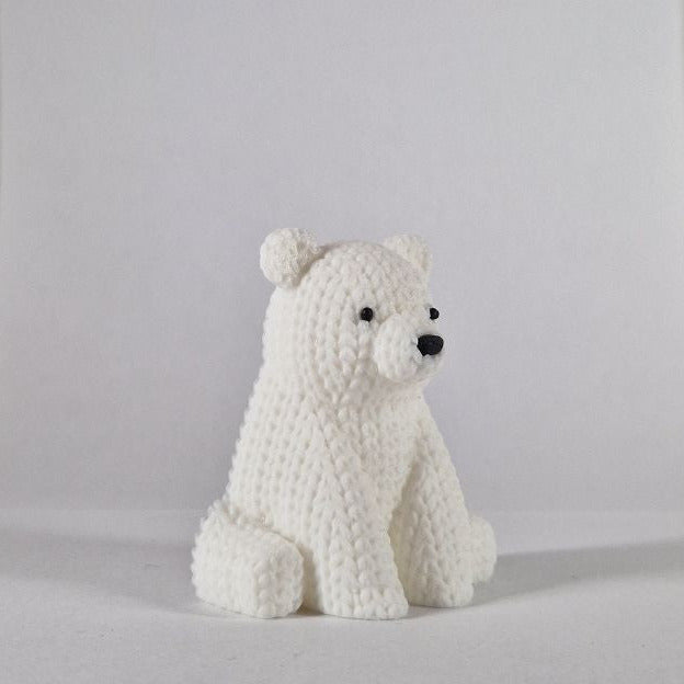 IJsbeer Magneet (gebreide look)