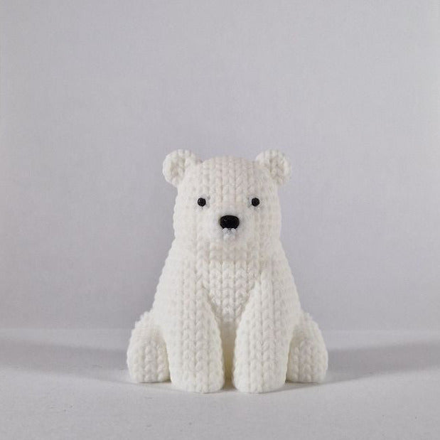 IJsbeer Magneet (gebreide look)