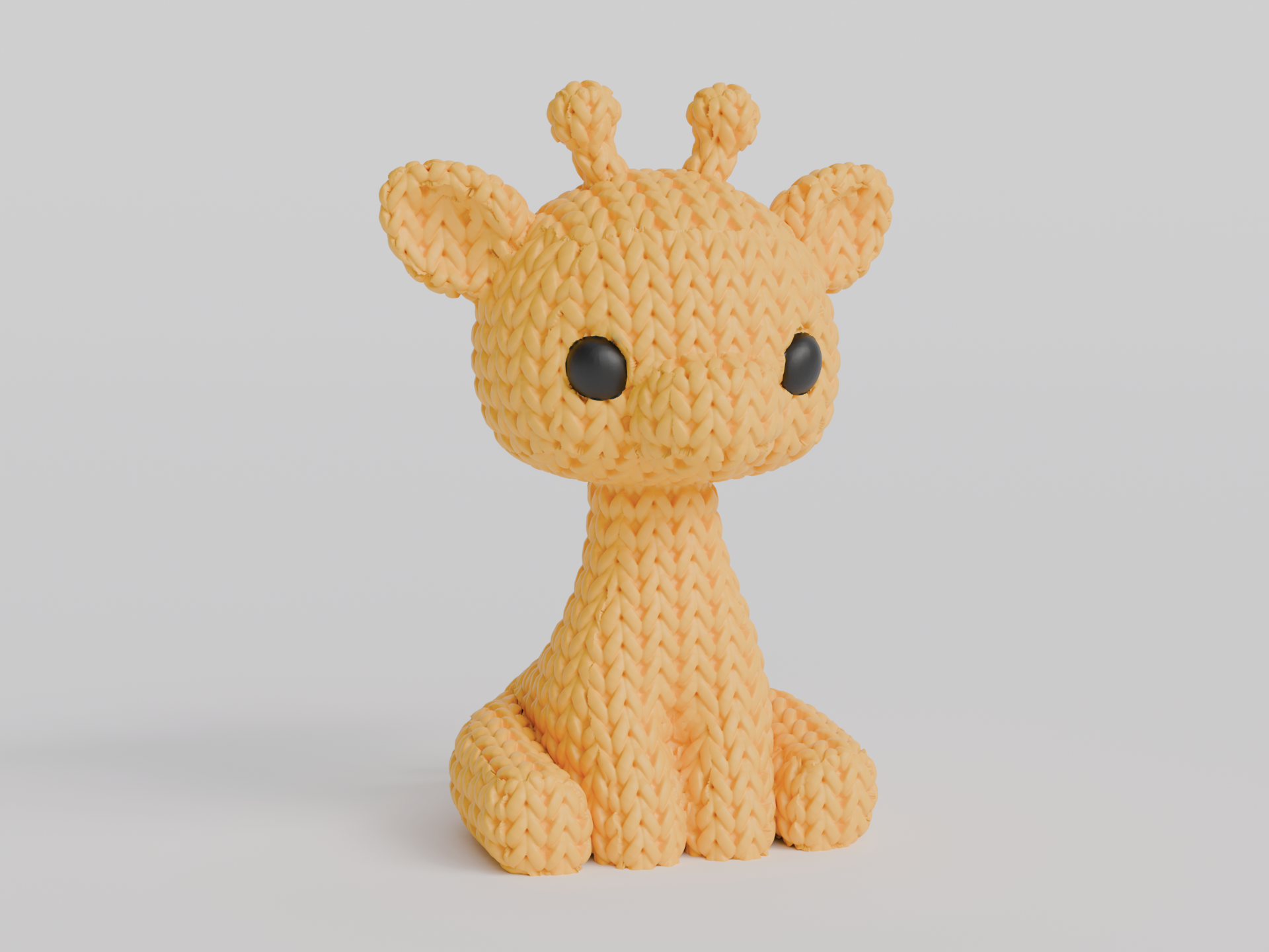 Giraf Magneet (gebreide look)