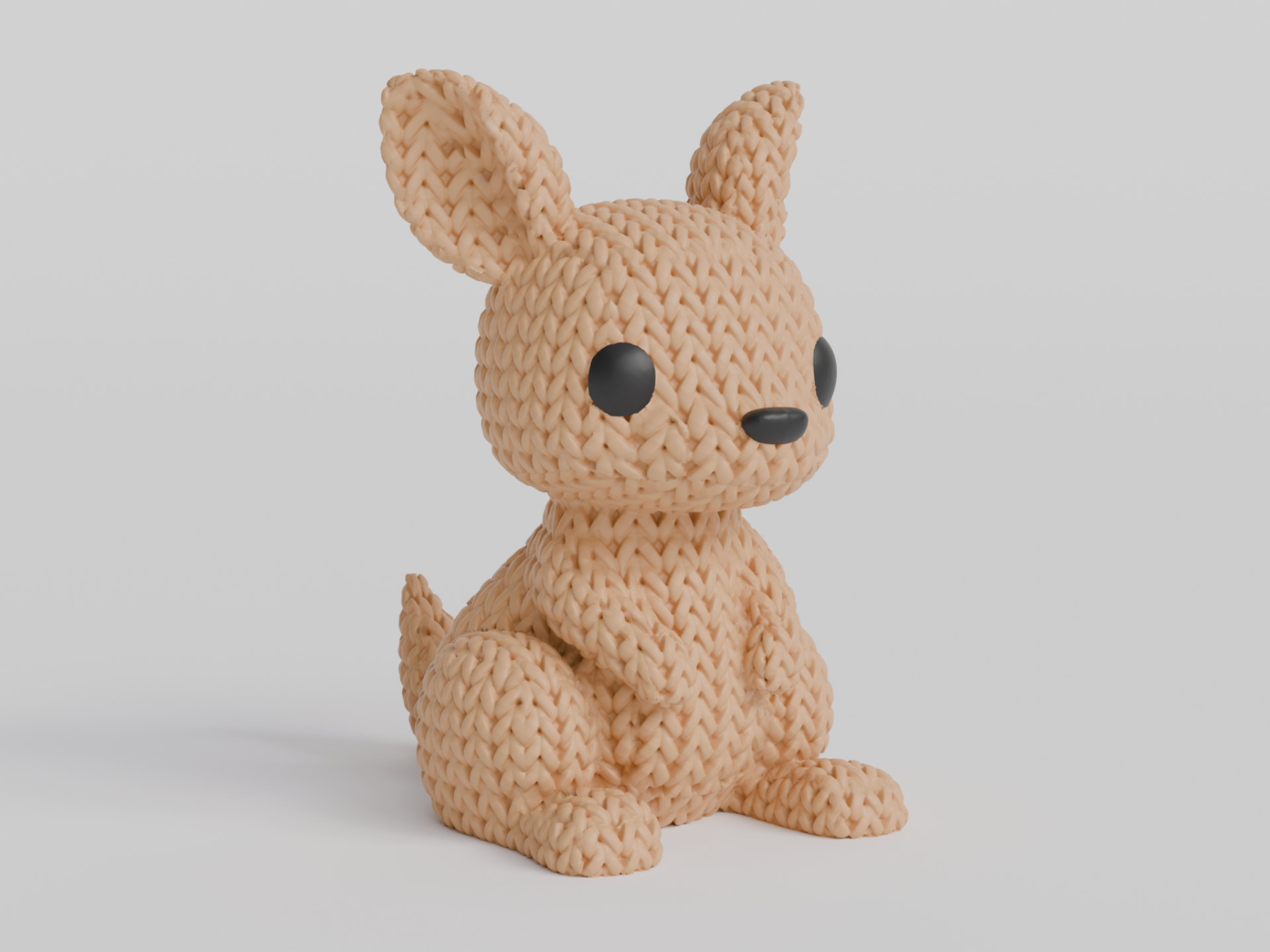 Kangoeroe Magneet (gebreide look)