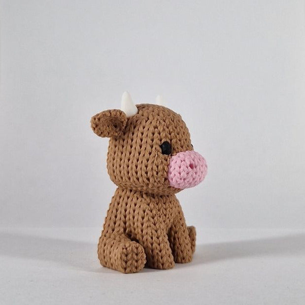 Koe Magneet (gebreide look)