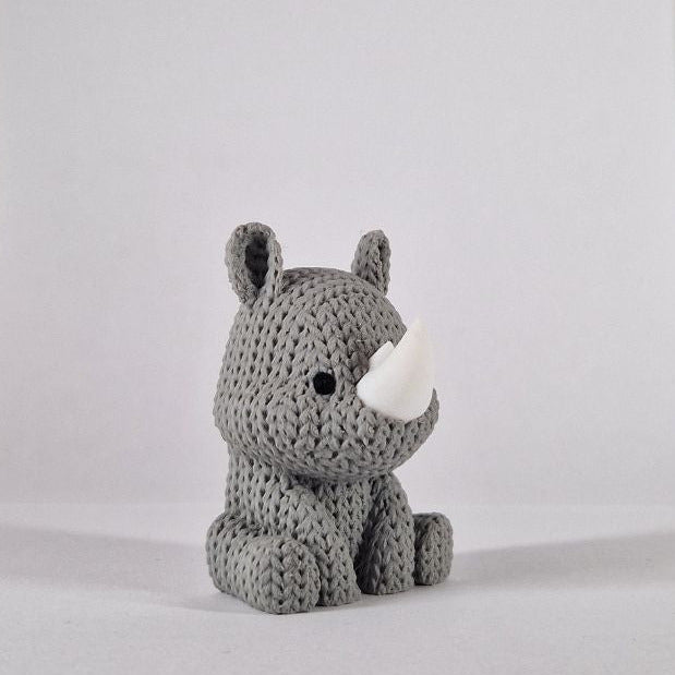 Neushoorn Magneet (gebreide look)