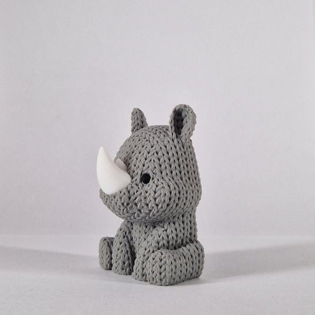 Neushoorn Magneet (gebreide look)