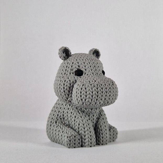 Nijlpaard Magneet (gebreide look)