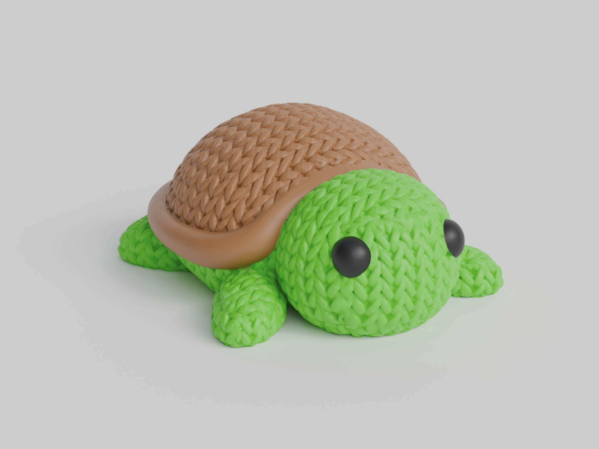 Schildpad Magneet (gebreide look)